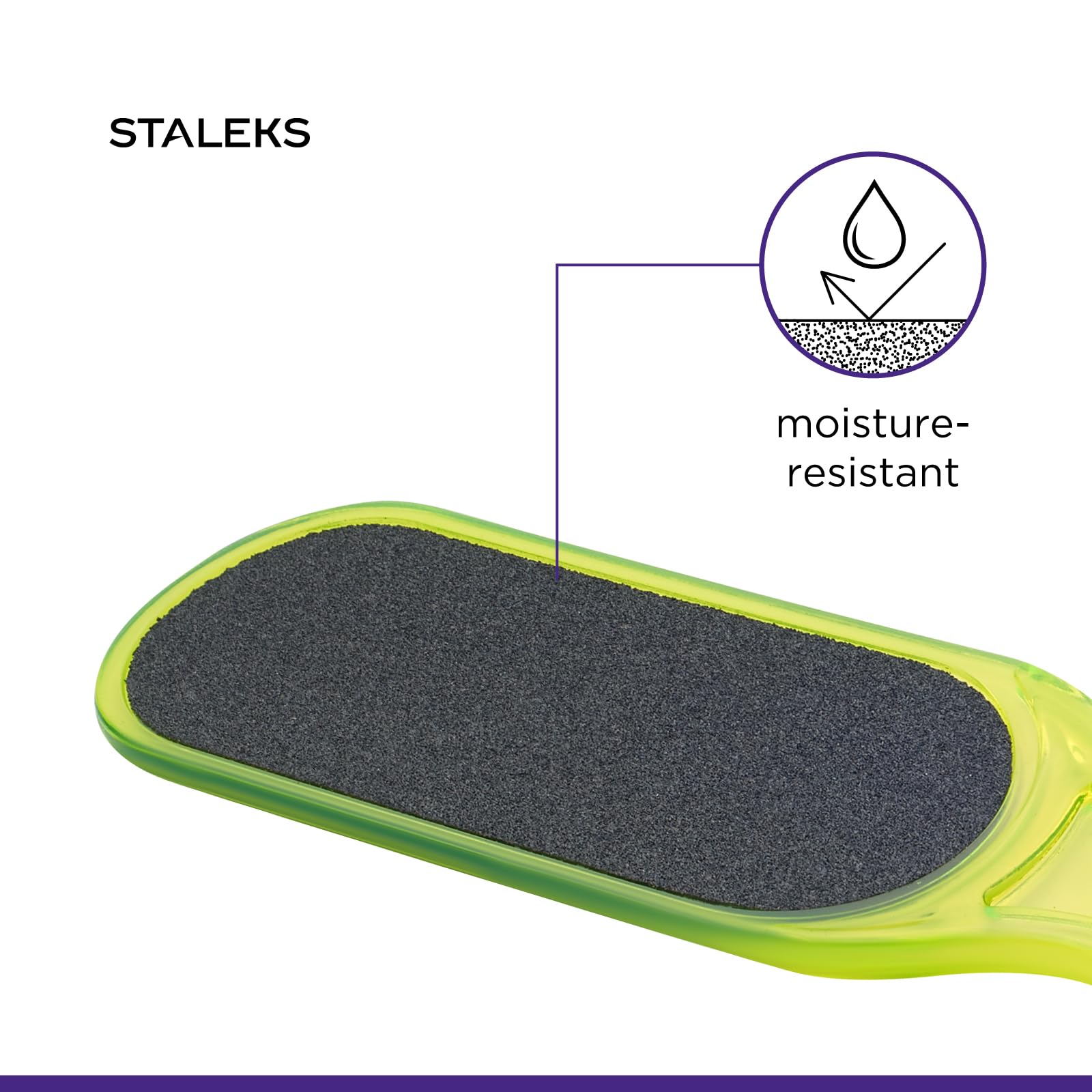 STALEKS Classic 10 Type 1 Plastic Foot File (100/180 Grit) – Ergonomic Double-Sided Pedicure Tool for Smoothing & Polishing Rough Skin - Image 5