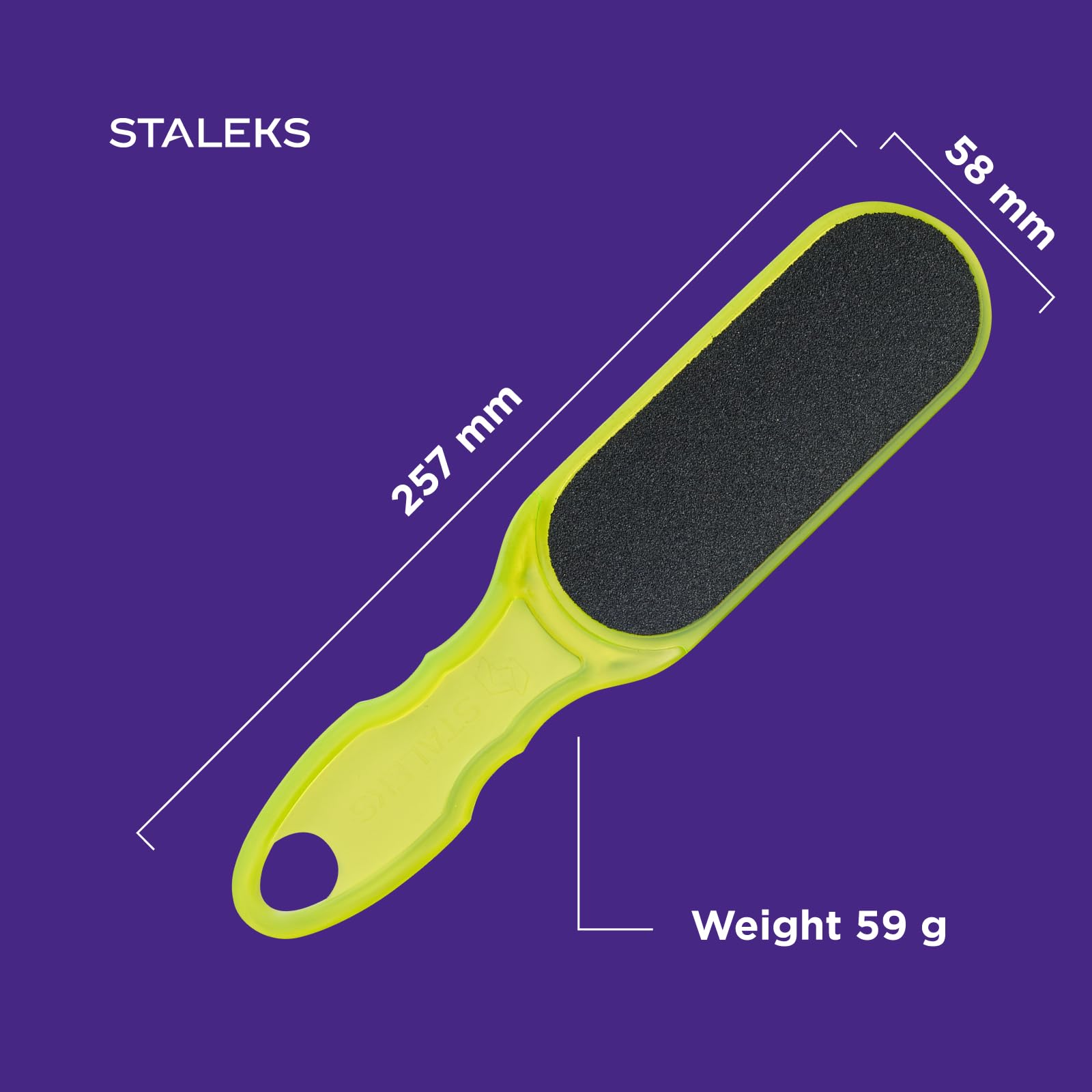 STALEKS Classic 10 Type 1 Plastic Foot File (100/180 Grit) – Ergonomic Double-Sided Pedicure Tool for Smoothing & Polishing Rough Skin - Image 7