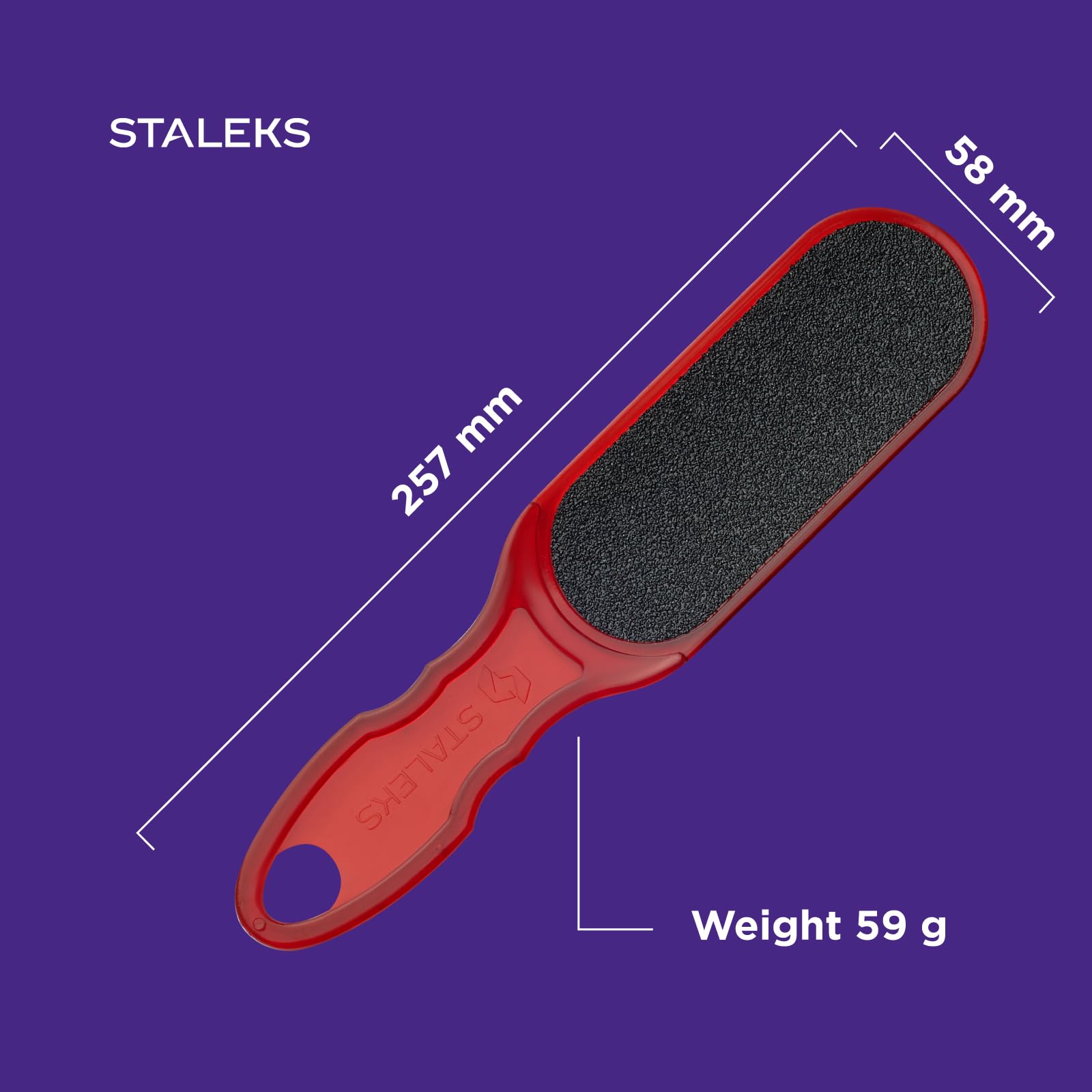 STALEKS Classic 10 Type 3 Plastic Foot File (60/80 Grit) – Ergonomic Double-Sided Pedicure Tool for Hard Corns & Severely Roughened Skin - Image 7