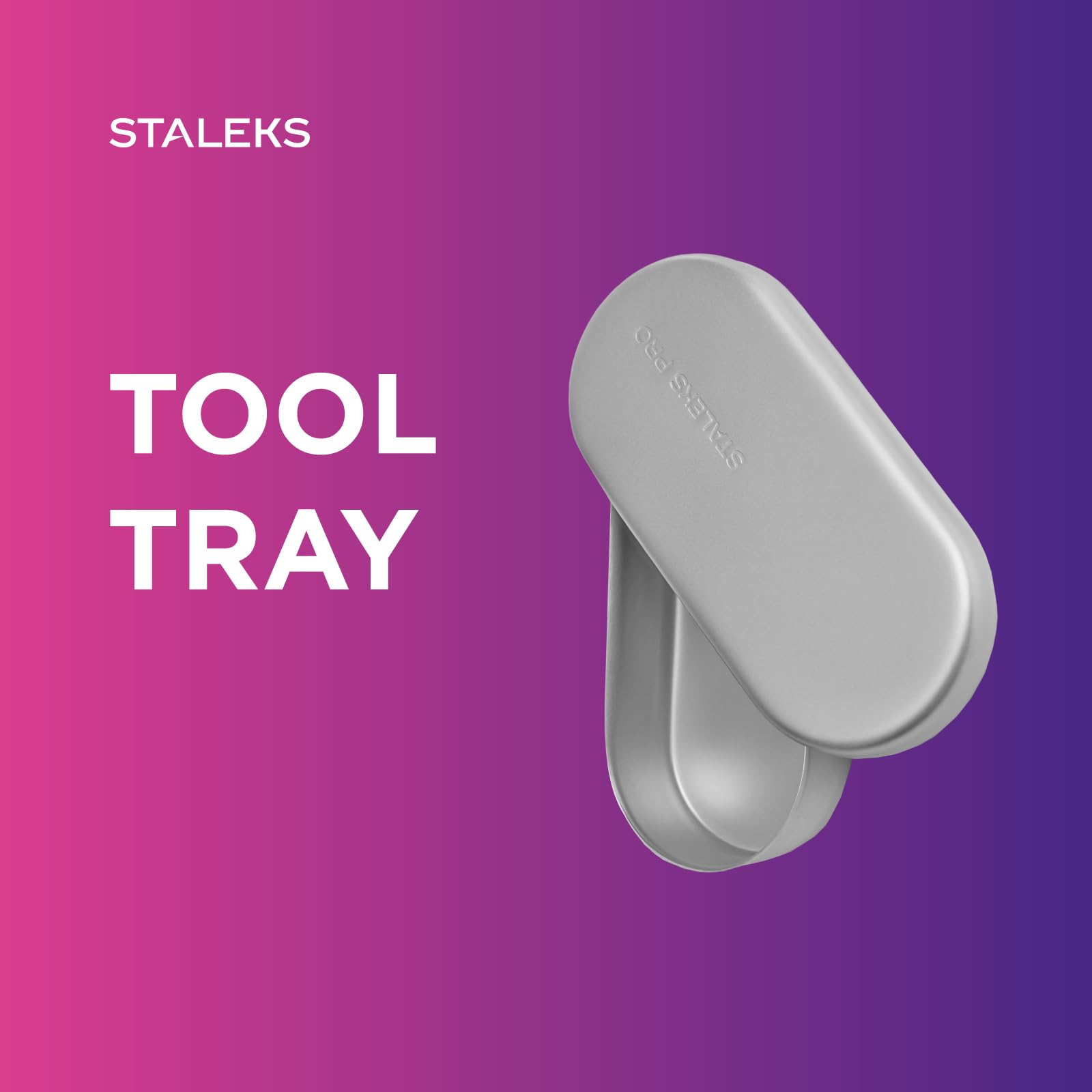 Staleks EXPERT 20 Tray with Lid – Stainless Steel Storage Box for Nail Drill Bits – Compact Container - Image 3