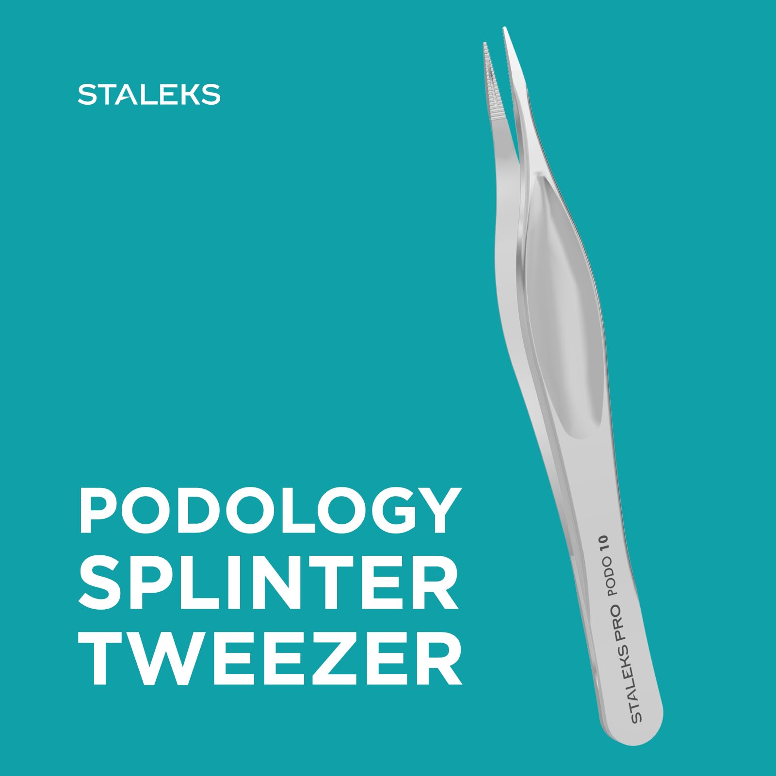 Staleks PODO 10 Podology Splinter Tweezers – Long Thin Working Part – Ideal for Ingrown Nail Removal, Calluses, and Foreign Body Extraction - Image 4