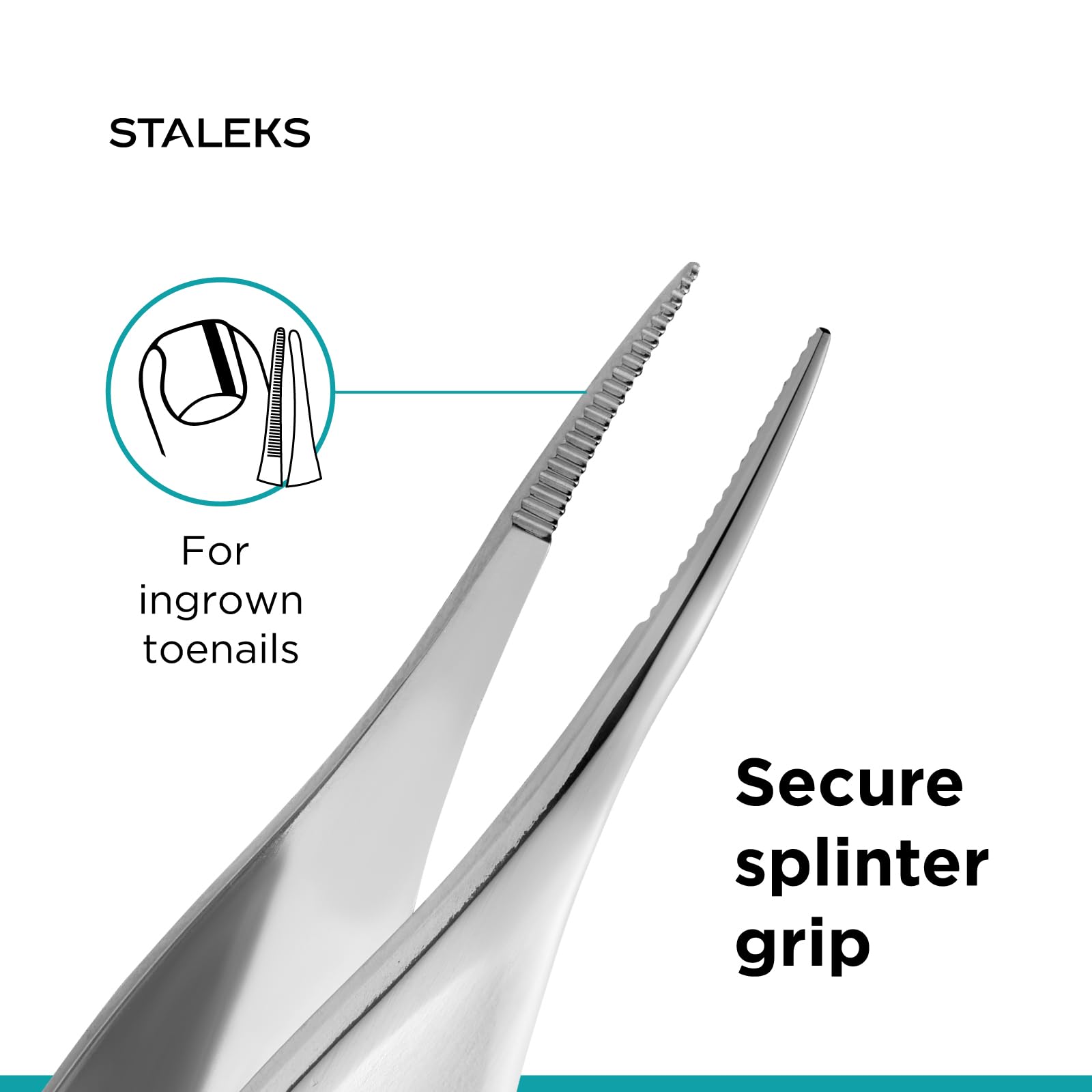 Staleks PODO 10 Podology Splinter Tweezers – Long Thin Working Part – Ideal for Ingrown Nail Removal, Calluses, and Foreign Body Extraction - Image 5