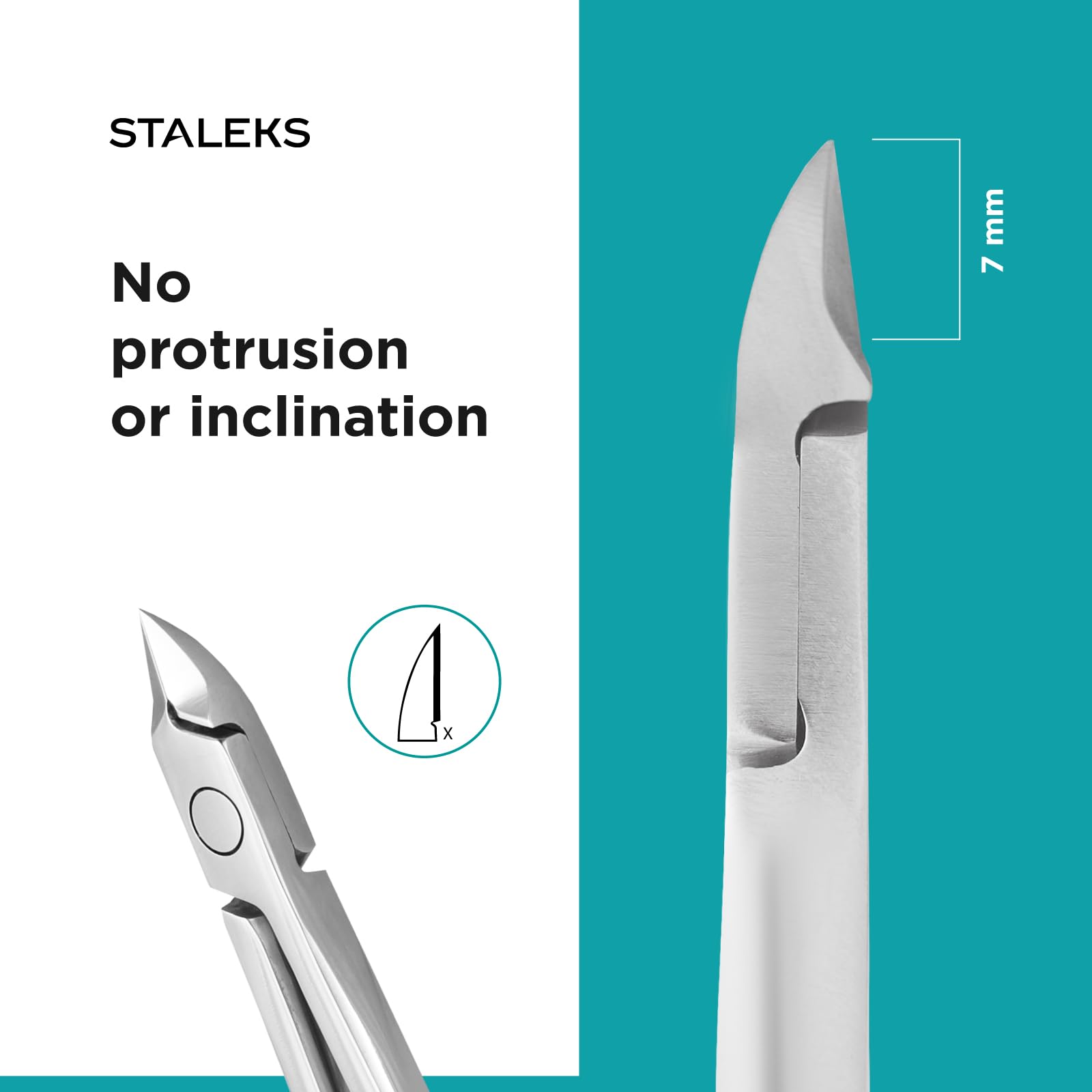 Staleks PODO 21 Podology Scissors-Style Nippers – 7 mm Beveled Straight Blades Without Heel – Enhanced View for Foot Care Work - Image 6