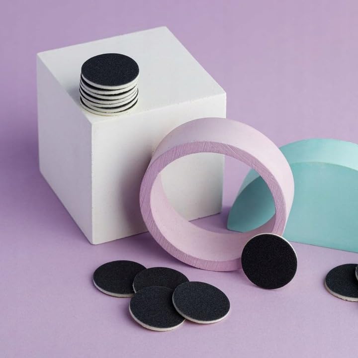 STALEKS PRO Expert 10 Disposable White Abrasives for Foot File (80 Grit, 30 Pcs) – Replaceable Abrasive Files for MBE-10 Base Pedicure - Image 5