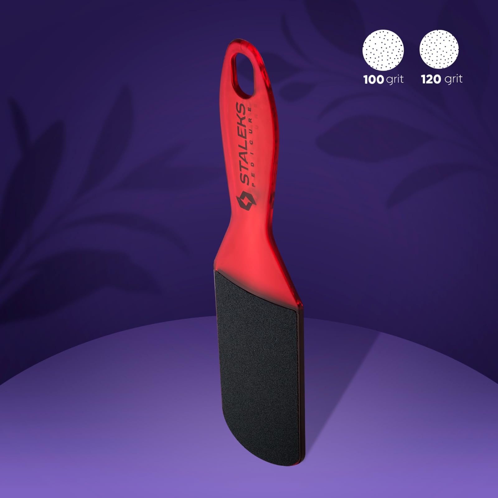 STALEKS PRO Expert 10 Type 2 Plastic Foot File (80/120 Grit) – Ergonomic Double-Sided Pedicure Tool for Corns & Medium Roughness Skin - Image 3