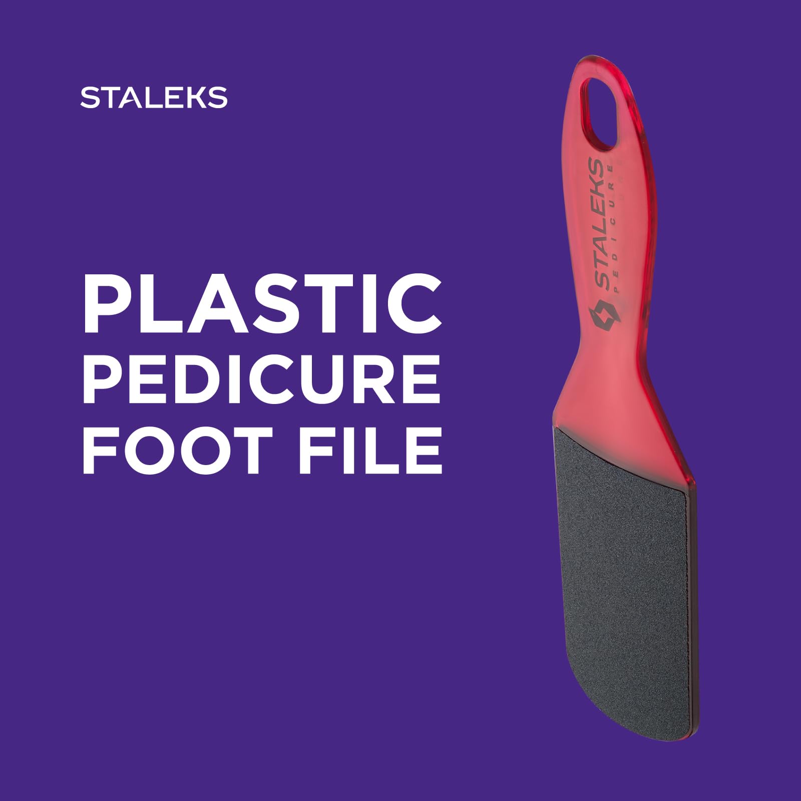 STALEKS PRO Expert 10 Type 2 Plastic Foot File (80/120 Grit) – Ergonomic Double-Sided Pedicure Tool for Corns & Medium Roughness Skin - Image 4