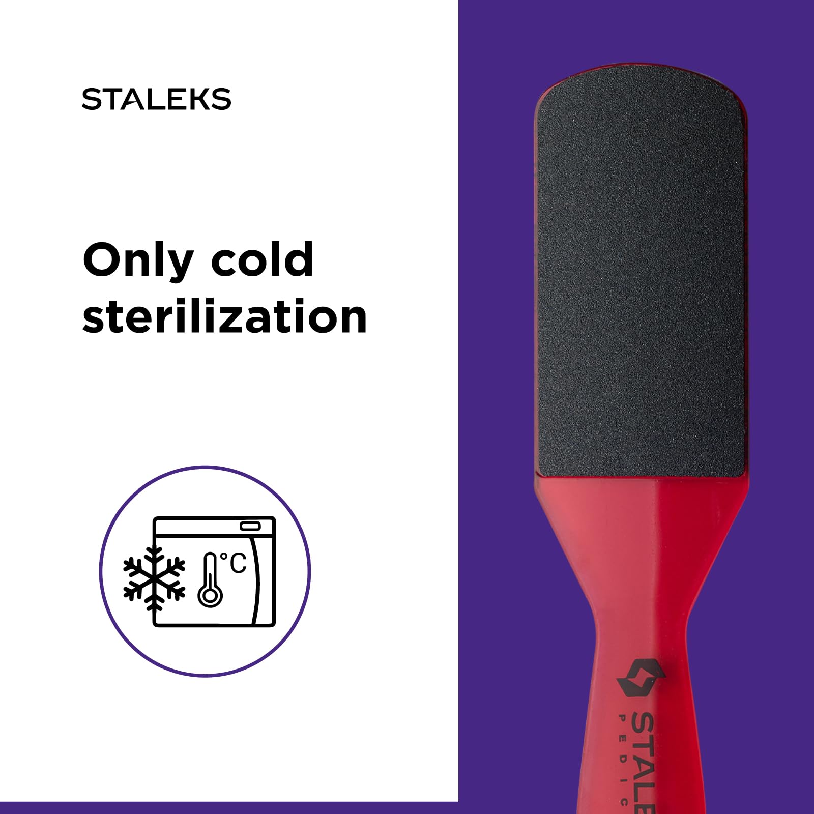 STALEKS PRO Expert 10 Type 2 Plastic Foot File (80/120 Grit) – Ergonomic Double-Sided Pedicure Tool for Corns & Medium Roughness Skin - Image 6