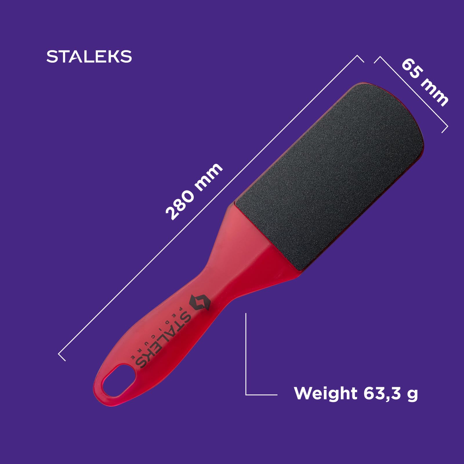 STALEKS PRO Expert 10 Type 2 Plastic Foot File (80/120 Grit) – Ergonomic Double-Sided Pedicure Tool for Corns & Medium Roughness Skin - Image 7