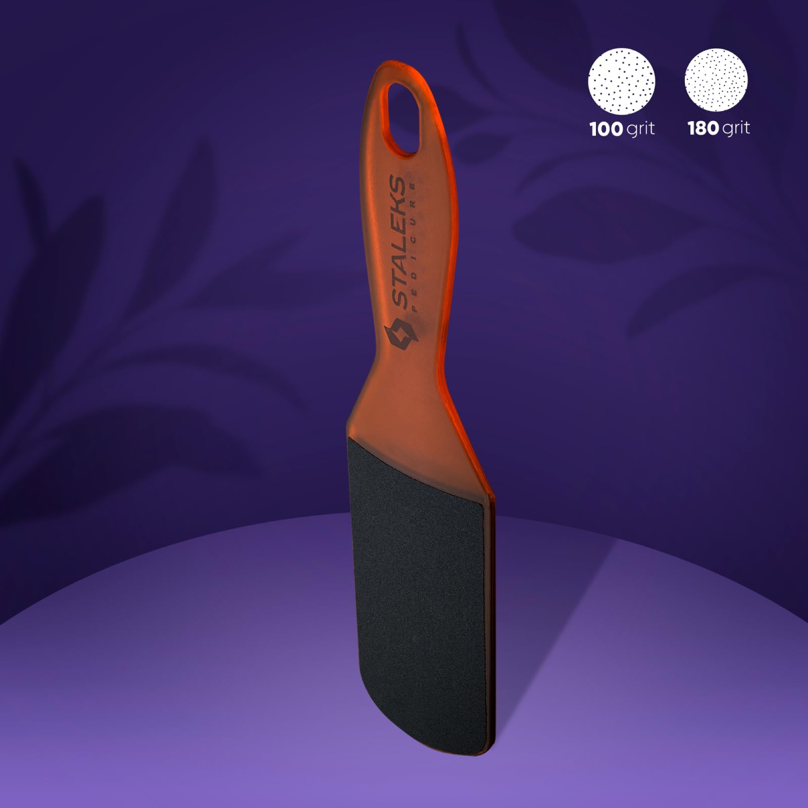STALEKS PRO Expert 10 Type 3 Plastic Foot File (100/180 Grit) – Ergonomic Double-Sided Pedicure Tool for Medium Roughness & Skin Polishing - Image 3