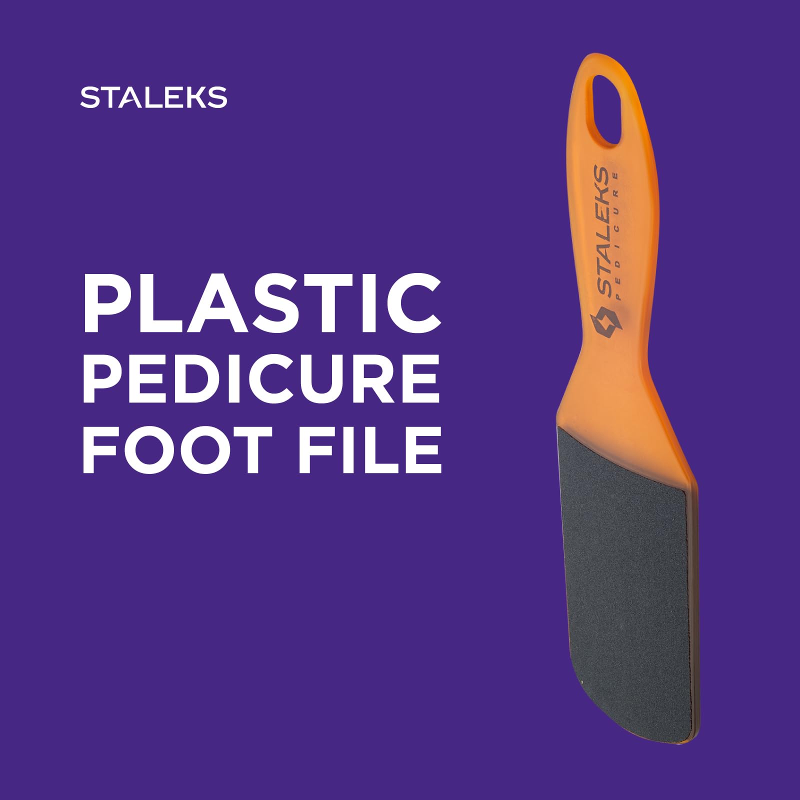 STALEKS PRO Expert 10 Type 3 Plastic Foot File (100/180 Grit) – Ergonomic Double-Sided Pedicure Tool for Medium Roughness & Skin Polishing - Image 4