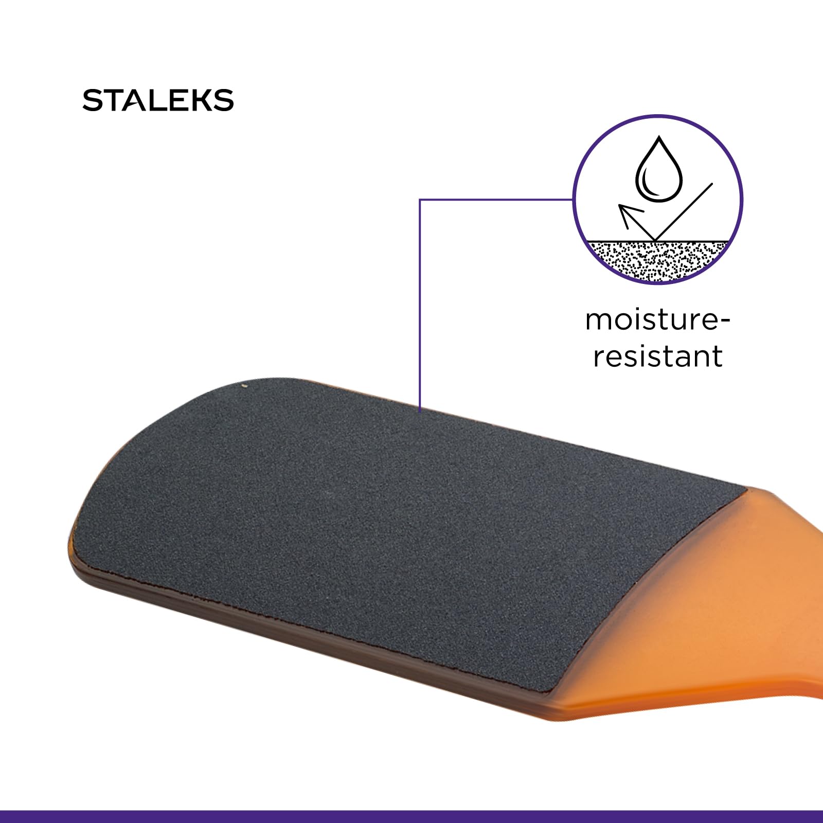 STALEKS PRO Expert 10 Type 3 Plastic Foot File (100/180 Grit) – Ergonomic Double-Sided Pedicure Tool for Medium Roughness & Skin Polishing - Image 5