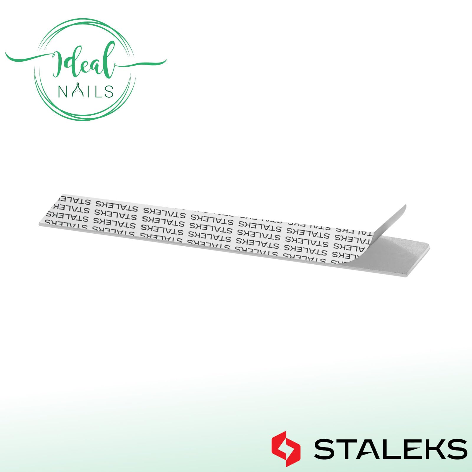 STALEKS PRO Expert 20 Disposable White Straight Nail File Abrasives (180 Grit, 30 Pcs) – Soft Foam Layer for Natural & Artificial Nail Shaping (140x18mm) - Image 3