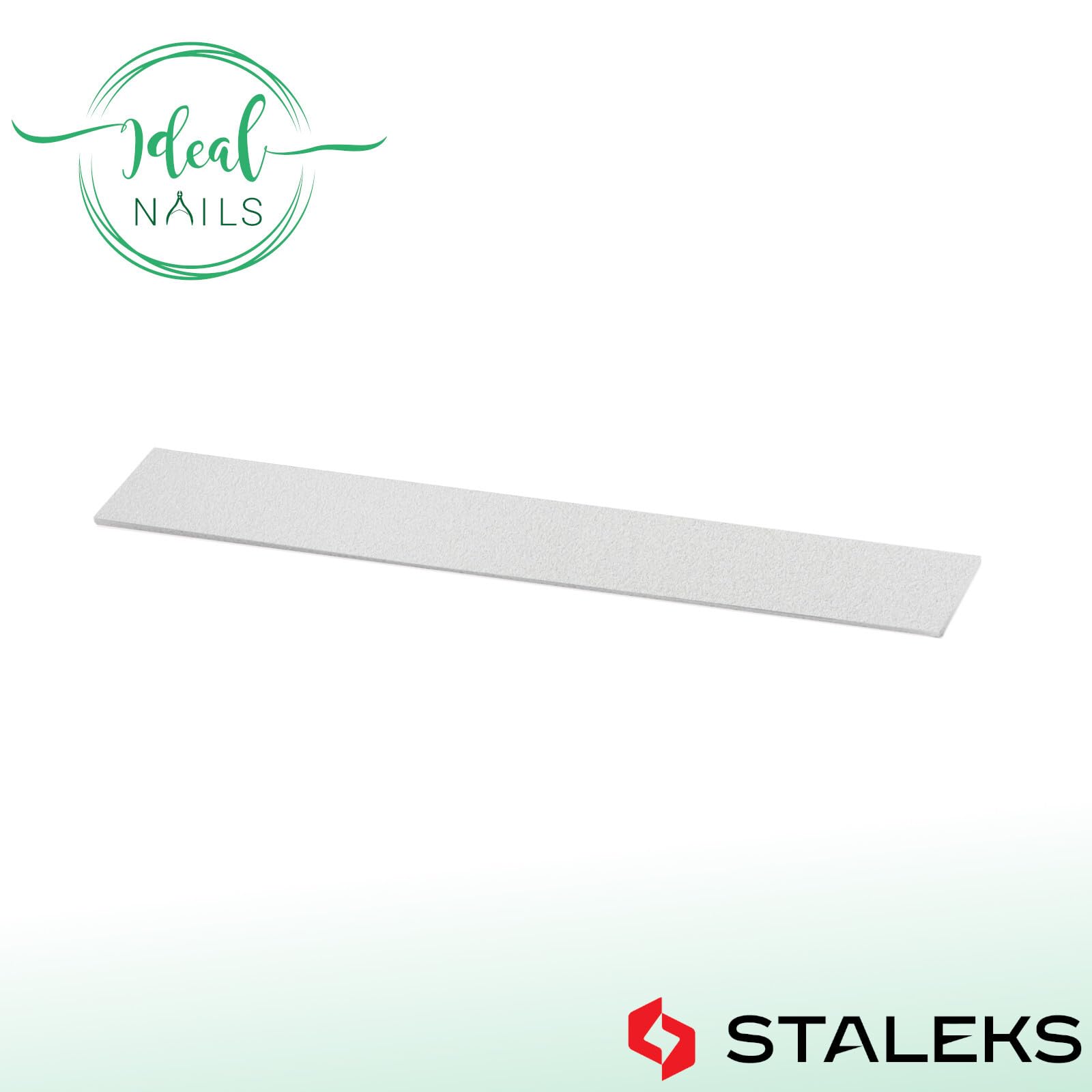 STALEKS PRO Expert 20 Disposable White Straight Nail File Abrasives (180 Grit, 30 Pcs) – Soft Foam Layer for Natural & Artificial Nail Shaping (140x18mm) - Image 4