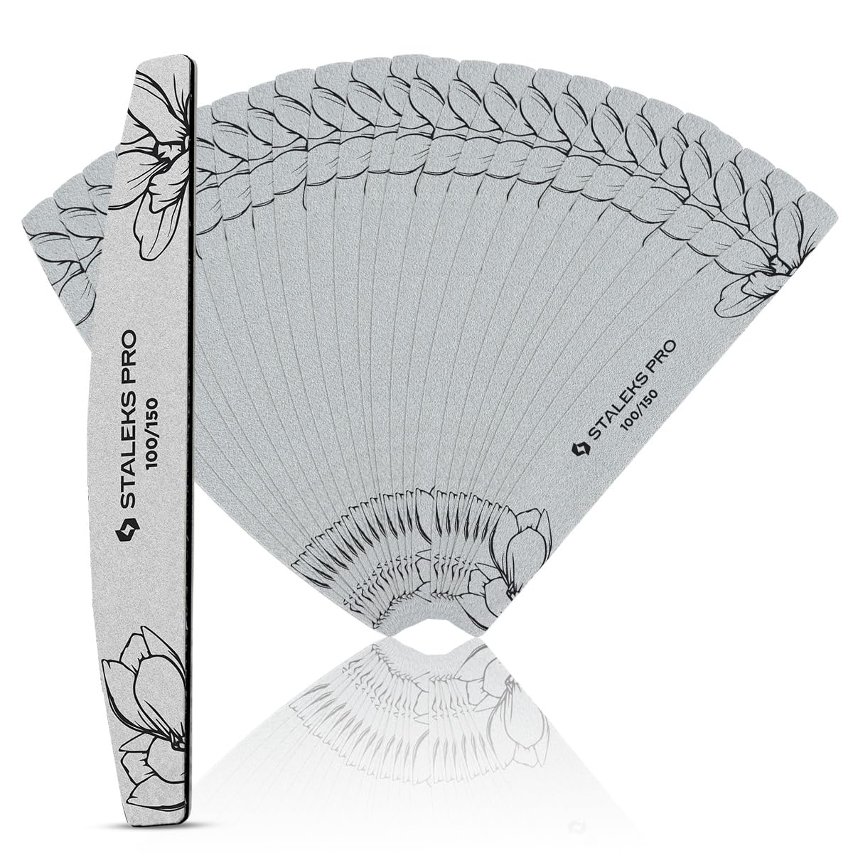 STALEKS PRO Expert 40 Crescent Mineral Nail File (100/150 Grit, 25 Pcs) – Professional Double-Sided File for Artificial & Thick Natural Nails - Image 3