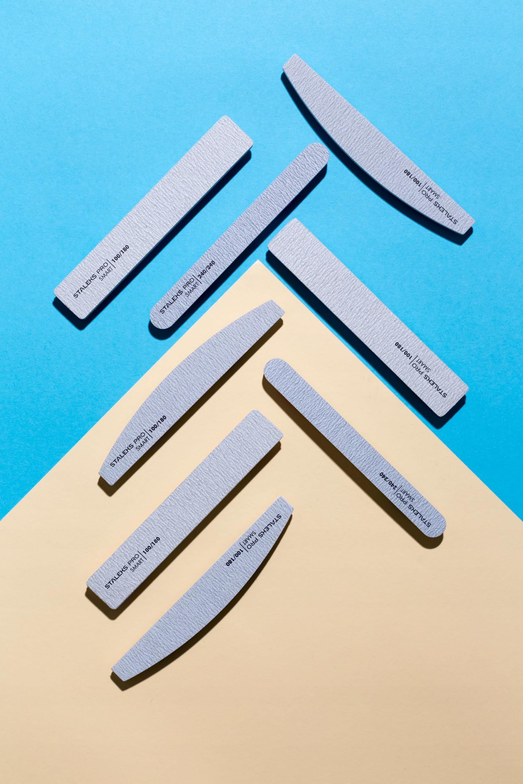 STALEKS PRO Expert 40 Crescent Mineral Nail File (100/150 Grit, 25 Pcs) – Professional Double-Sided File for Artificial & Thick Natural Nails - Image 8