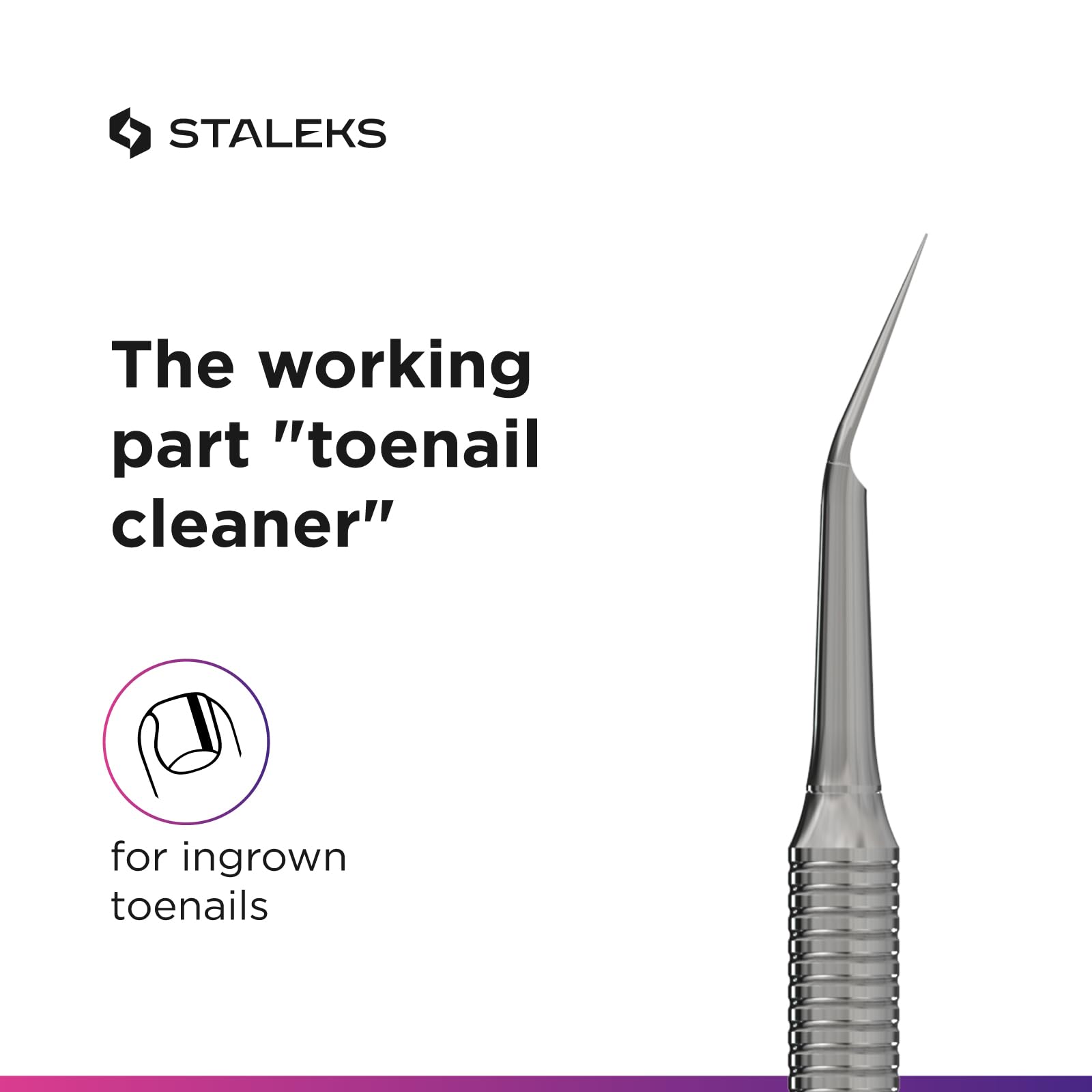 Staleks PRO Set for Ingrown Toenail Care – EXPERT 61 16 mm Nippers + EXPERT 20 Type 1 Double-Ended Curette – Professional Tools for Pedicure - Image 7