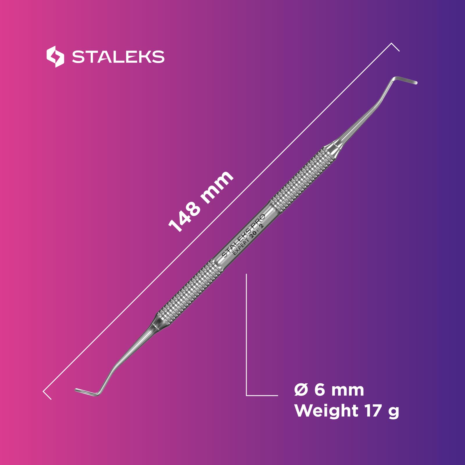 STALEKS PRO Set for Ingrown Toenail Care – EXPERT 61 16 mm Nippers + EXPERT 20 Type 2 Double-Ended Curette – Professional Tools for Pedicure - Image 9