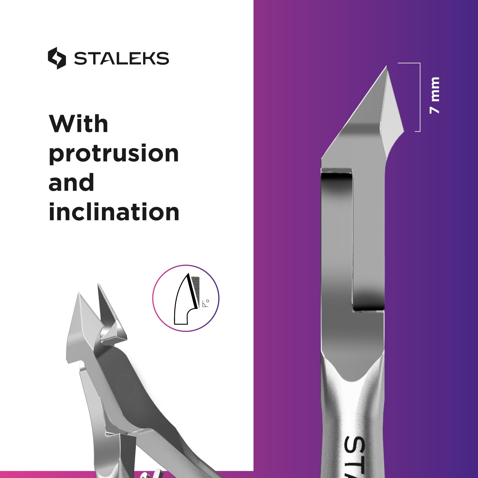 STALEKS Professional Manicure & Pedicure Tool Set – Cuticle Nippers NS-31-7 & Pusher PS-51/2 – For Lifting and Removing Cuticle with Professional Control - Image 6