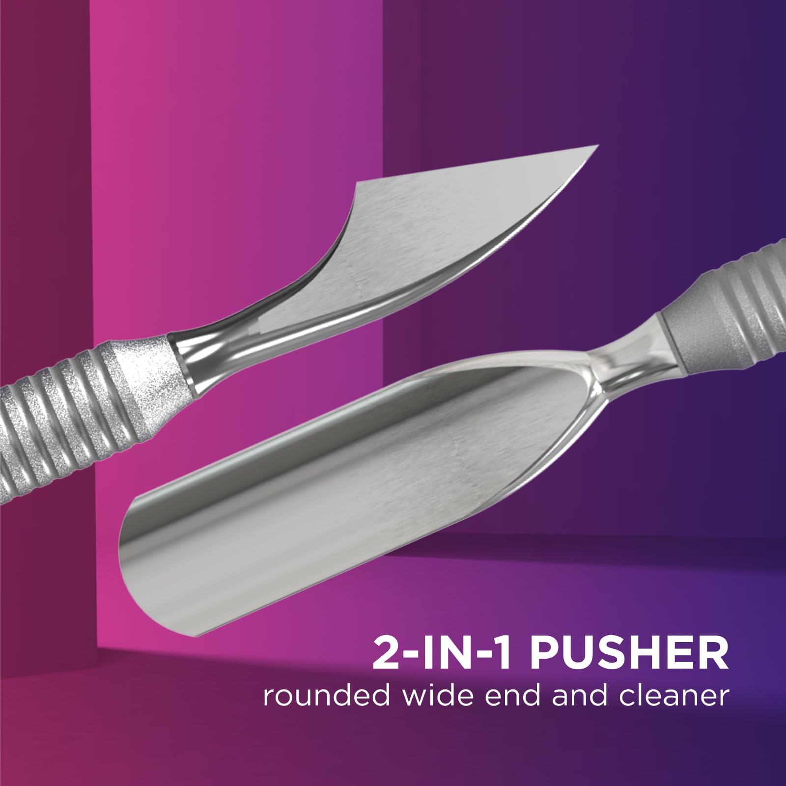 STALEKS Professional Manicure & Pedicure Tool Set – Cuticle Nippers NS-31-7 & Pusher PS-51/2 – For Lifting and Removing Cuticle with Professional Control - Image 3