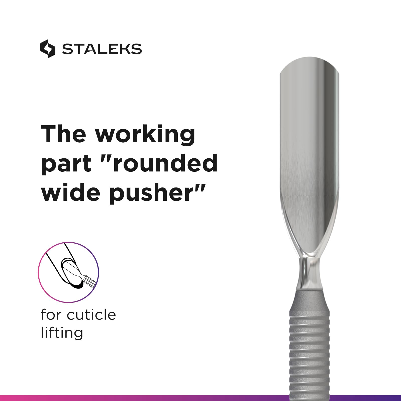 STALEKS Professional Manicure & Pedicure Tool Set – Cuticle Nippers NS-31-7 & Pusher PS-51/2 – For Lifting and Removing Cuticle with Professional Control - Image 7