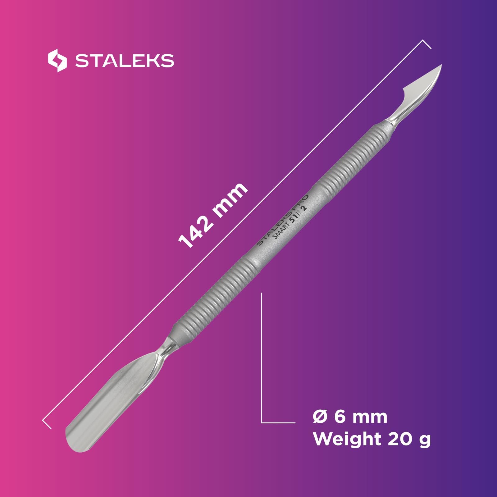 STALEKS Professional Manicure & Pedicure Tool Set – Cuticle Nippers NS-31-7 & Pusher PS-51/2 – For Lifting and Removing Cuticle with Professional Control - Image 9