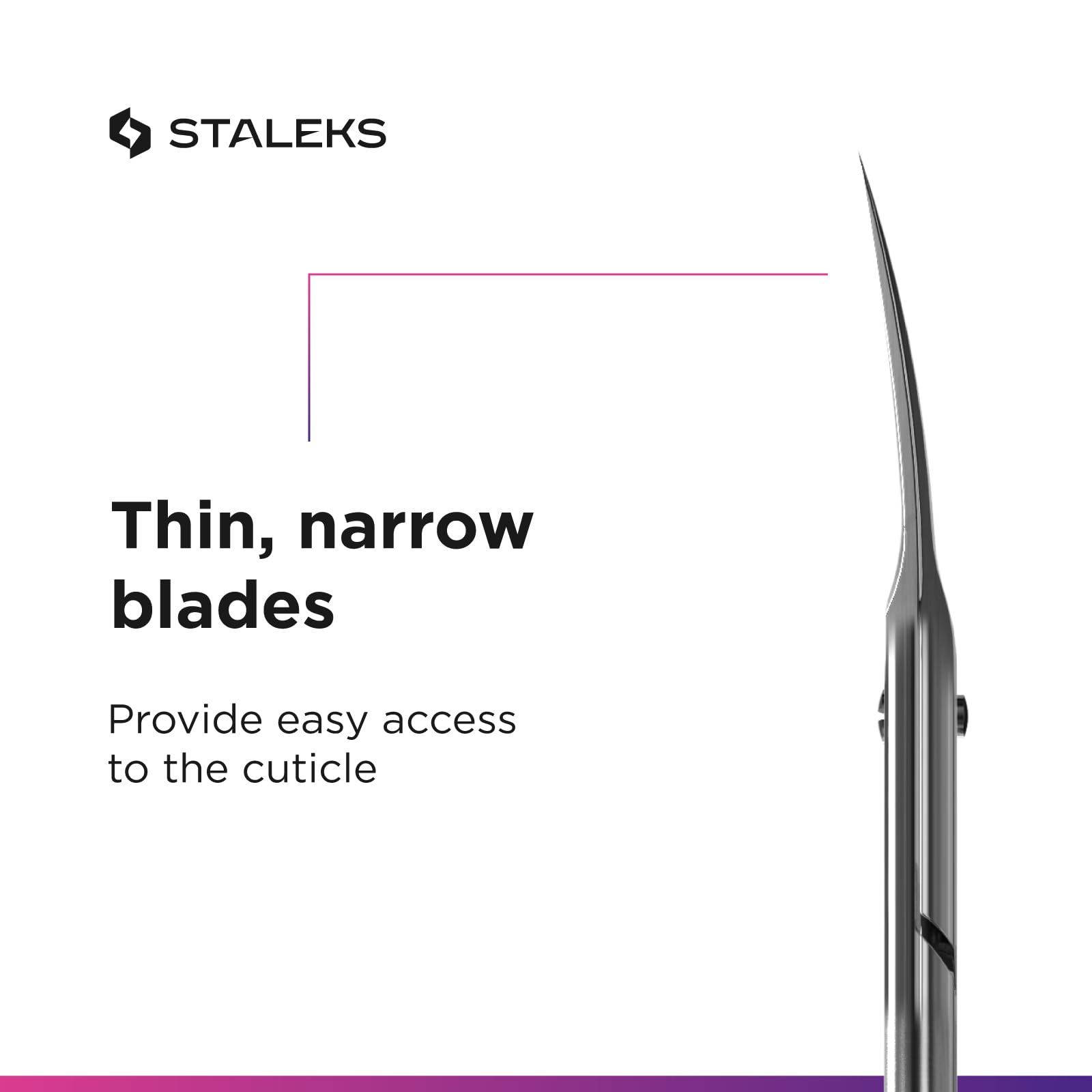 STALEKS Professional Manicure Set – Cuticle Scissors & Pusher for Lifting and Trimming – Ergonomic & Sterilizable Tools - Image 6