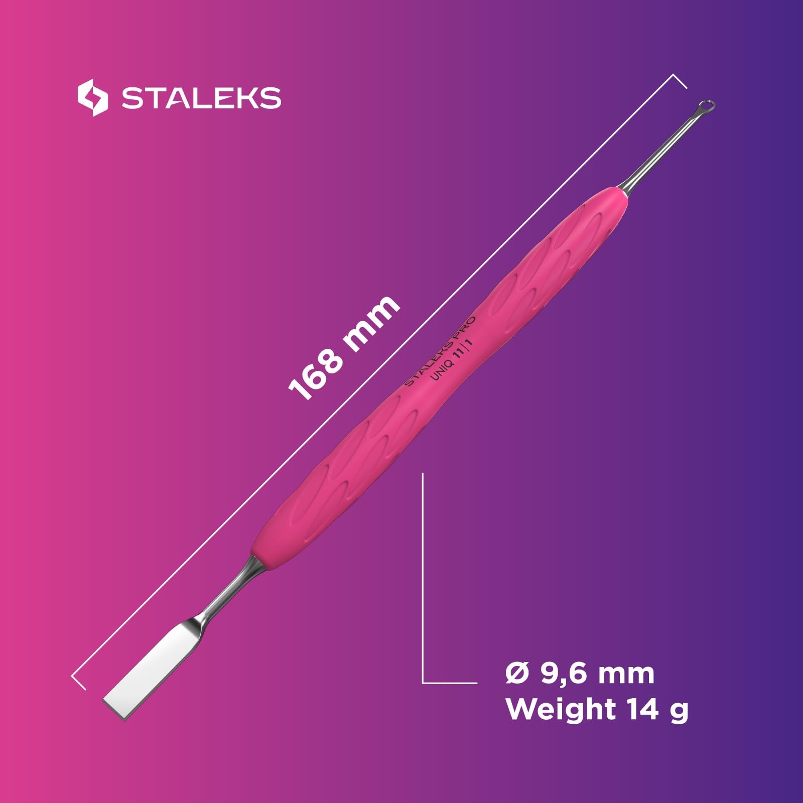 STALEKS Professional Manicure Set – Gummy Pusher & Ballerina Scissors – For Lifting Cuticle and Safe Removal - Image 8