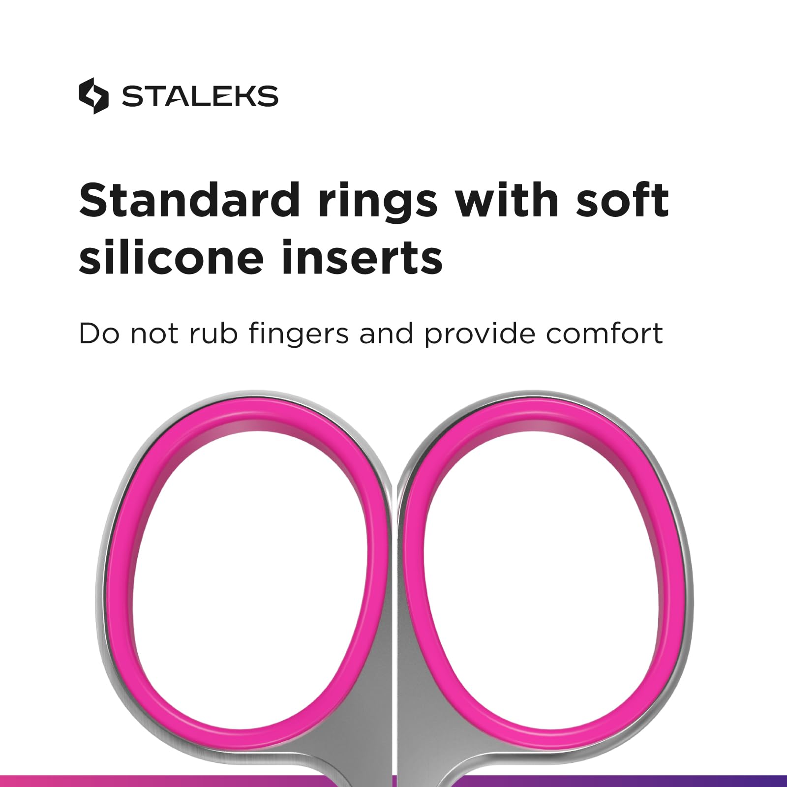 Staleks SMART Professional Manicure Set – Cuticle Scissors with Hook Tip & Double-Ended Pusher – Safe Cuticle Removal and Nail Cleaning - Image 6